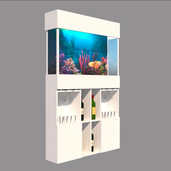 Acuario con Mueble Licorera – Diseños Personalizados - Imagen 6