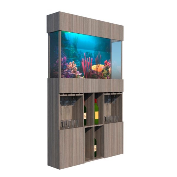 Acuario con Mueble Licorera – Diseños Personalizados - Imagen 2
