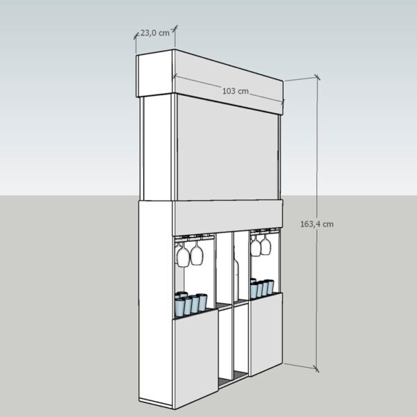 Acuario con Mueble Licorera – Diseños Personalizados - Imagen 7